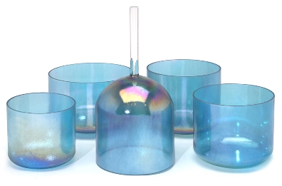 Bols de Cristal chantants Alchimiques: Aqua Or 24K 'Mâle Transcendant'